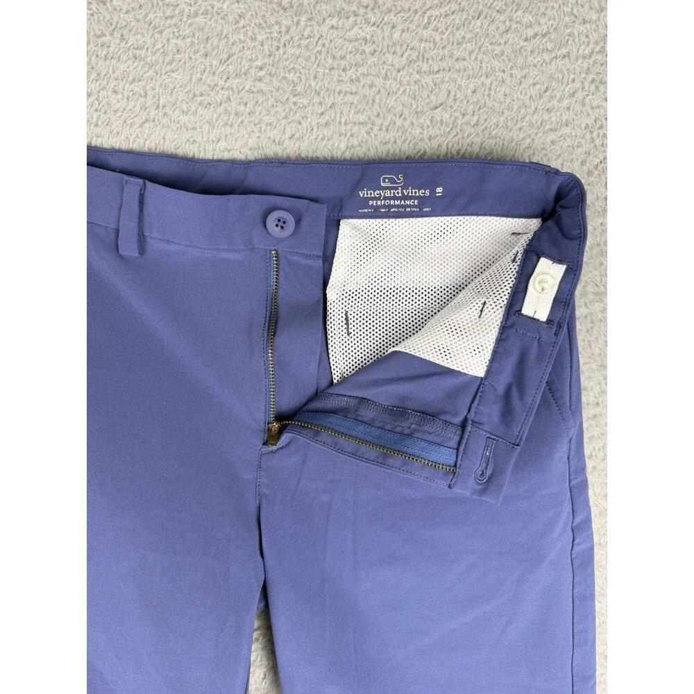 Lot 2 Vineyard Vines Performance Shorts Boys Size  18 Blue And Gray Adjustable